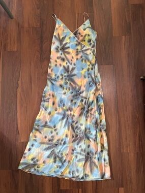 Rare Vintage silk dress stiletto resort USA spring y2k luxury fancy gown elegant